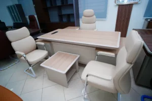 Bureau de Direction Beige D240 avec Retour et Caisson Fixe – Modèle ZK-A5-24