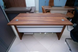 Bureau de Direction avec Caisson (Mobilité) Marron D160 Ref Bu FL - Bureau Moderne et Pratique avec Rangement Mobile pour Bureau Professionnel.