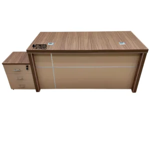Bureau de direction 160x80 cm en bois avec caisson intégré – Élégance et fonctionnalité