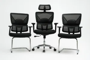 Pack Chaises de Bureau Ergonomiques Noir – Confort & Design Professionnel