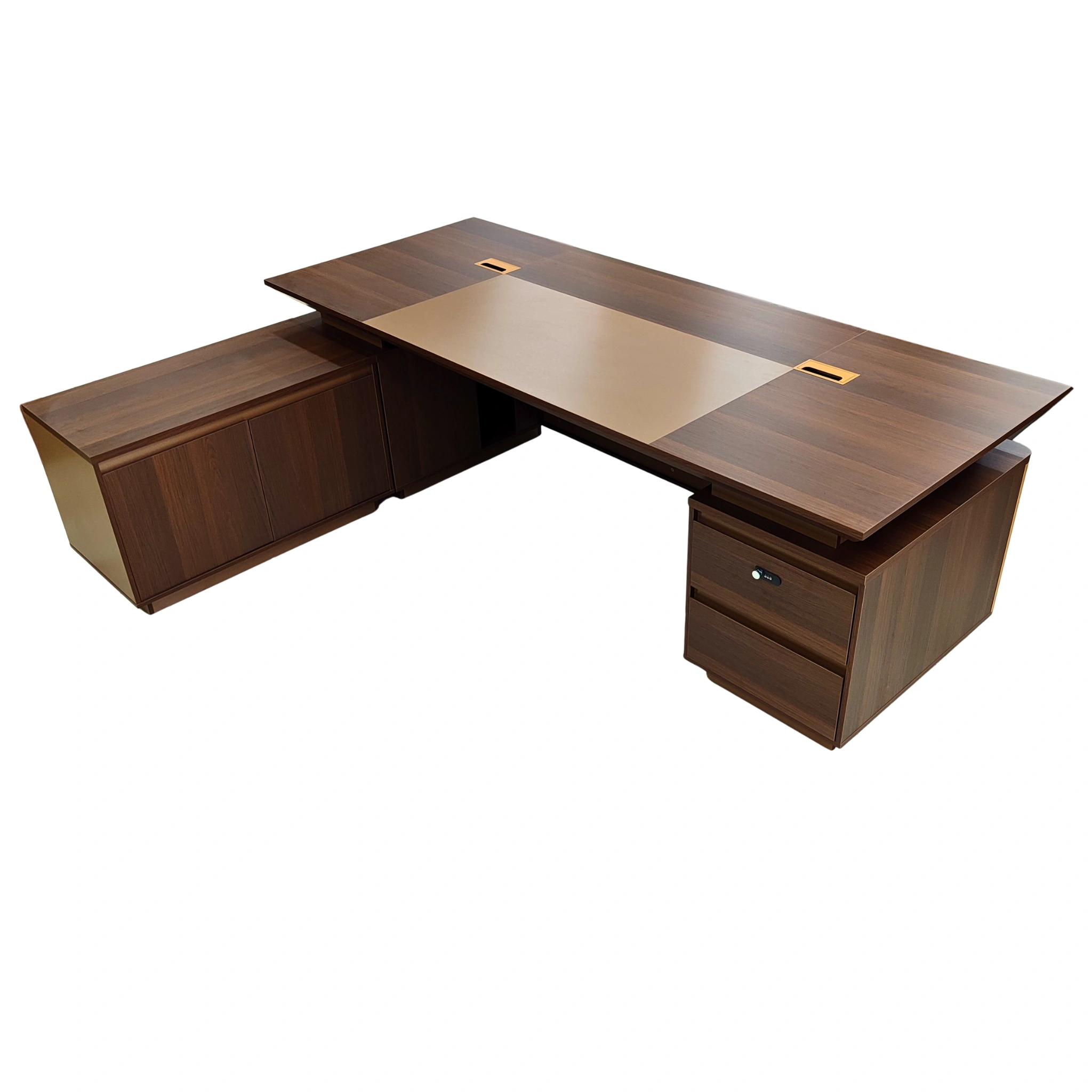 bureau-direction-moderne-bois-led-rangement-lateral-184x60x50