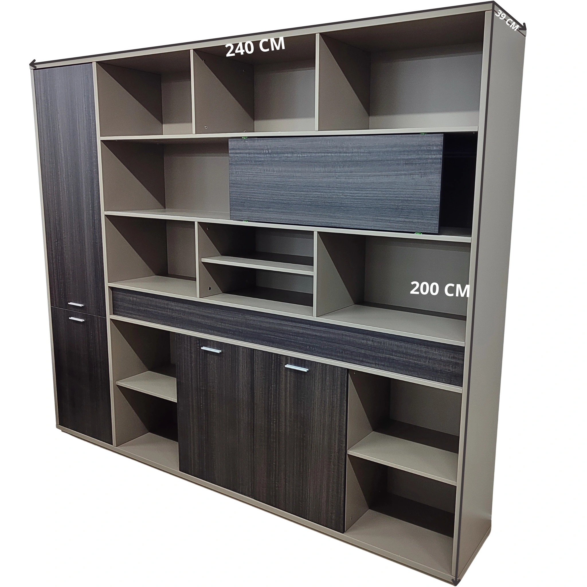 meuble-rangement-bibliotheque-grise