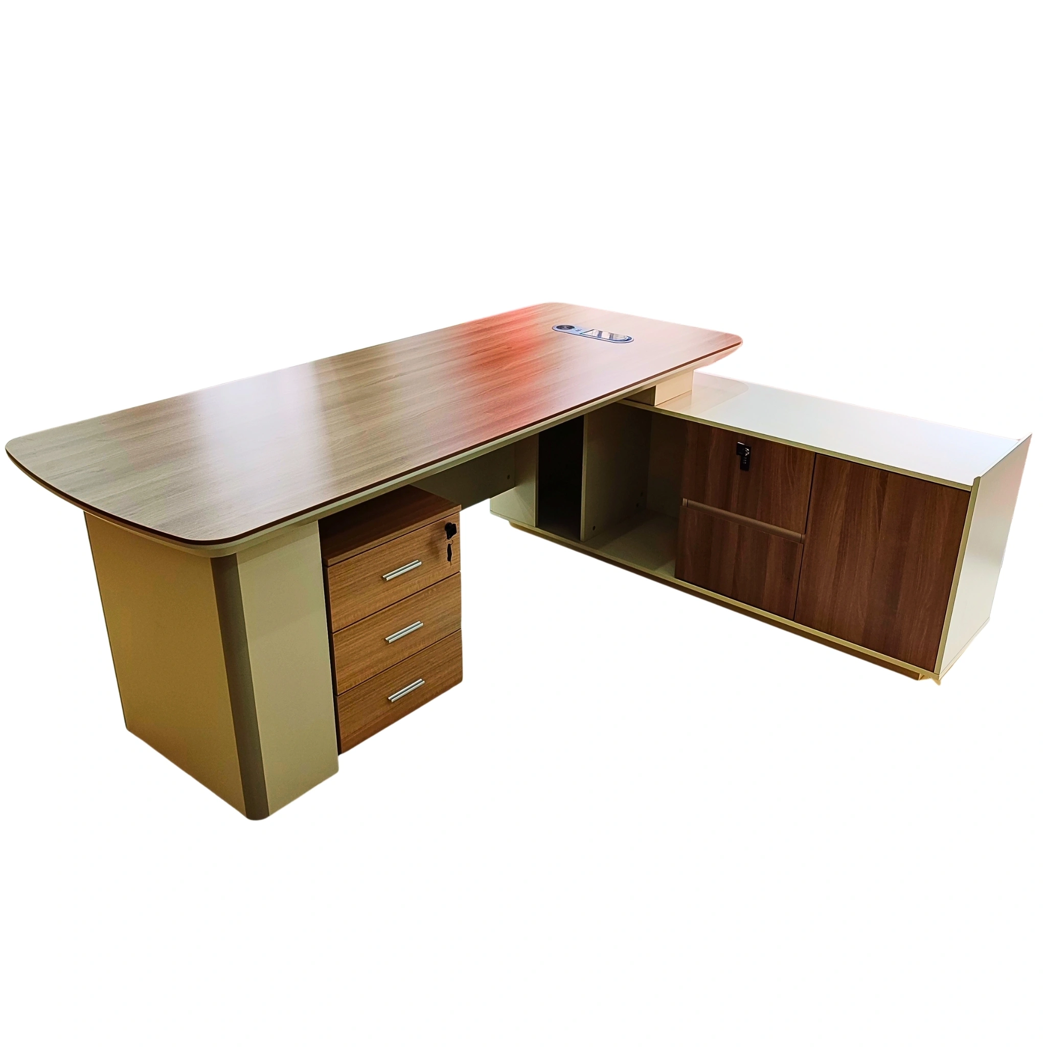 bureau-avec-retour-fixe-led-beige