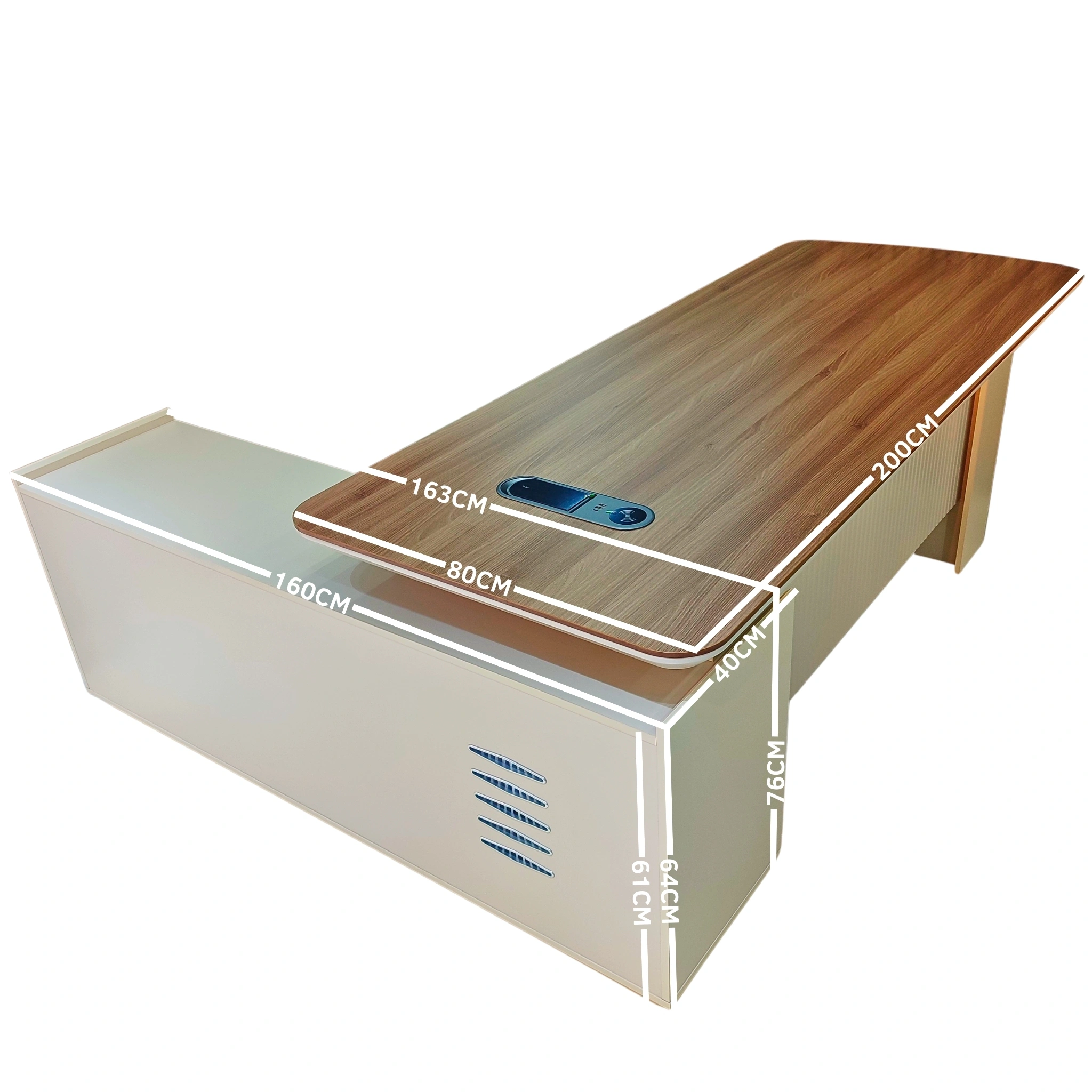 bureau-caisson-mobile-led-beige