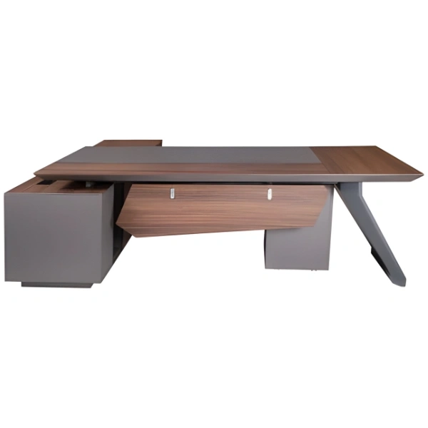 bureau-direction-240x200-retour-caisson-mobile-mdf-bois-marron